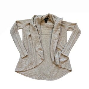 Cynthia Rowley Cashmere beige cream open front cardigan xs